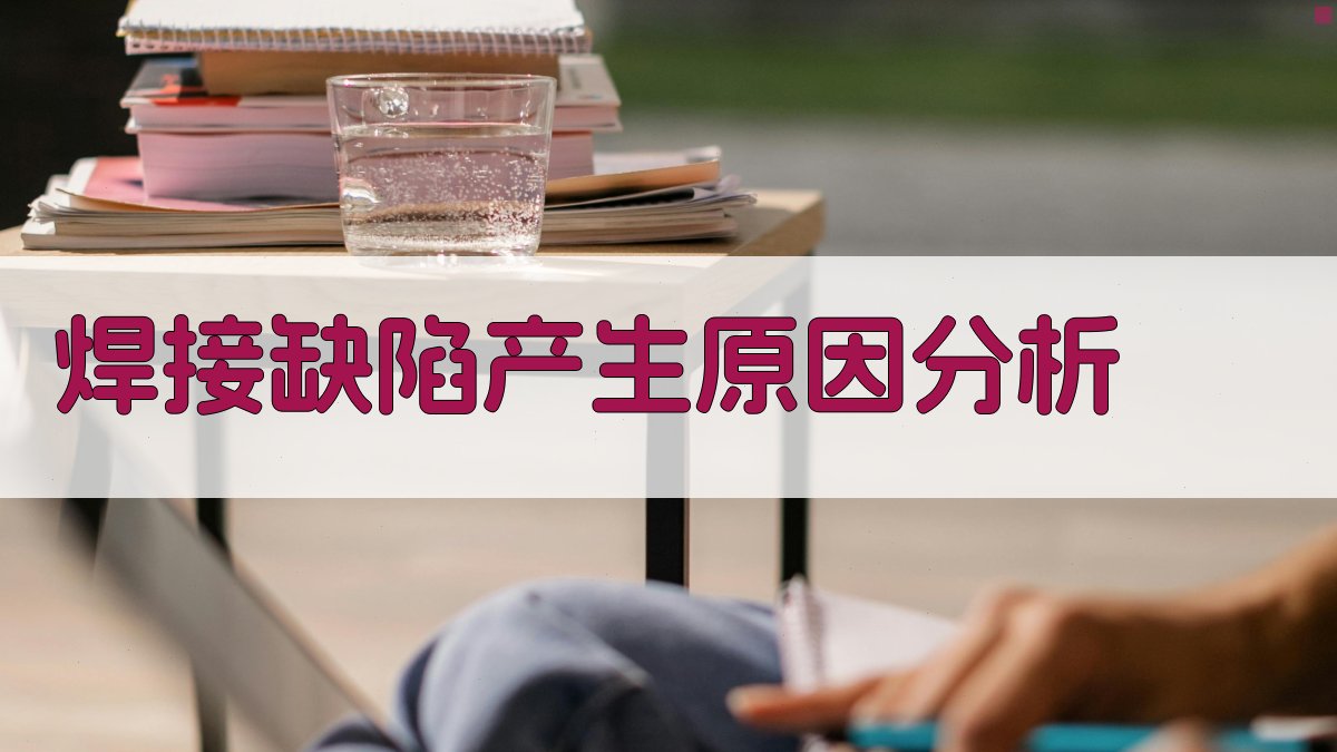 焊接缺陷产生原因分析 图2