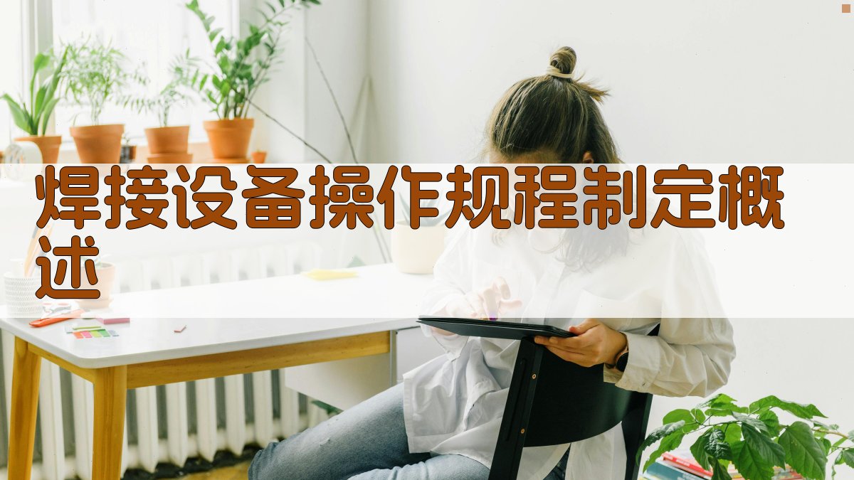 焊接设备操作规程制定概述 图1