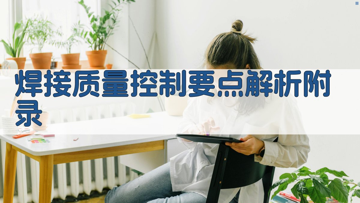 焊接质量控制要点解析 · 附录 图5