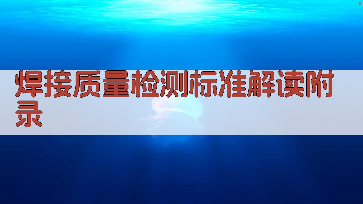 焊接质量检测标准解读 · 附录 图5