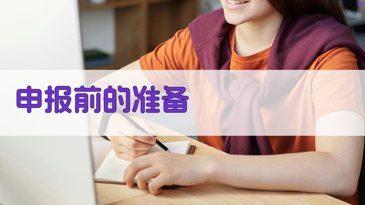 申报前的准备 图1