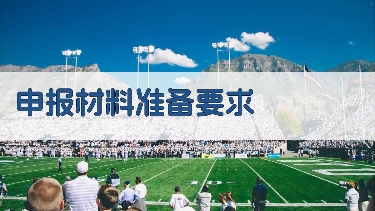 申报材料准备要求 图1