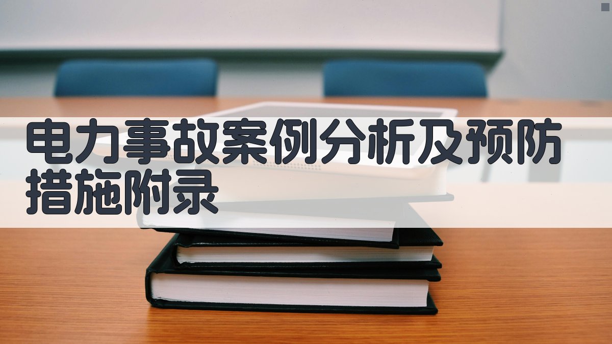 电力事故案例分析及预防措施 · 附录 图5