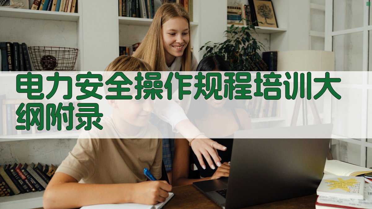 电力安全操作规程培训大纲 · 附录 图3