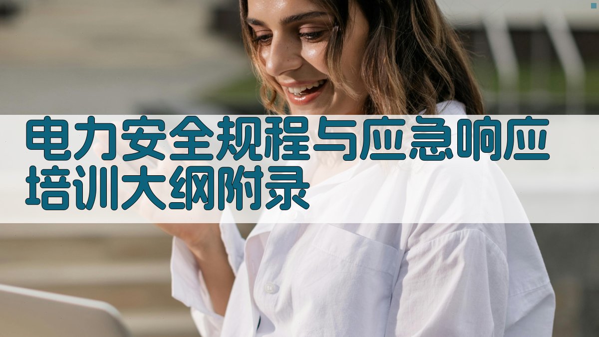 电力安全规程与应急响应培训大纲 · 附录 图2