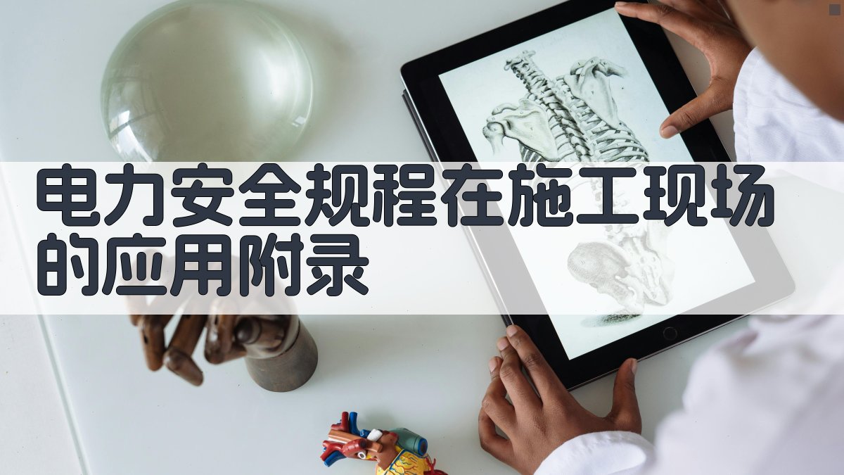 电力安全规程在施工现场的应用 · 附录 图5