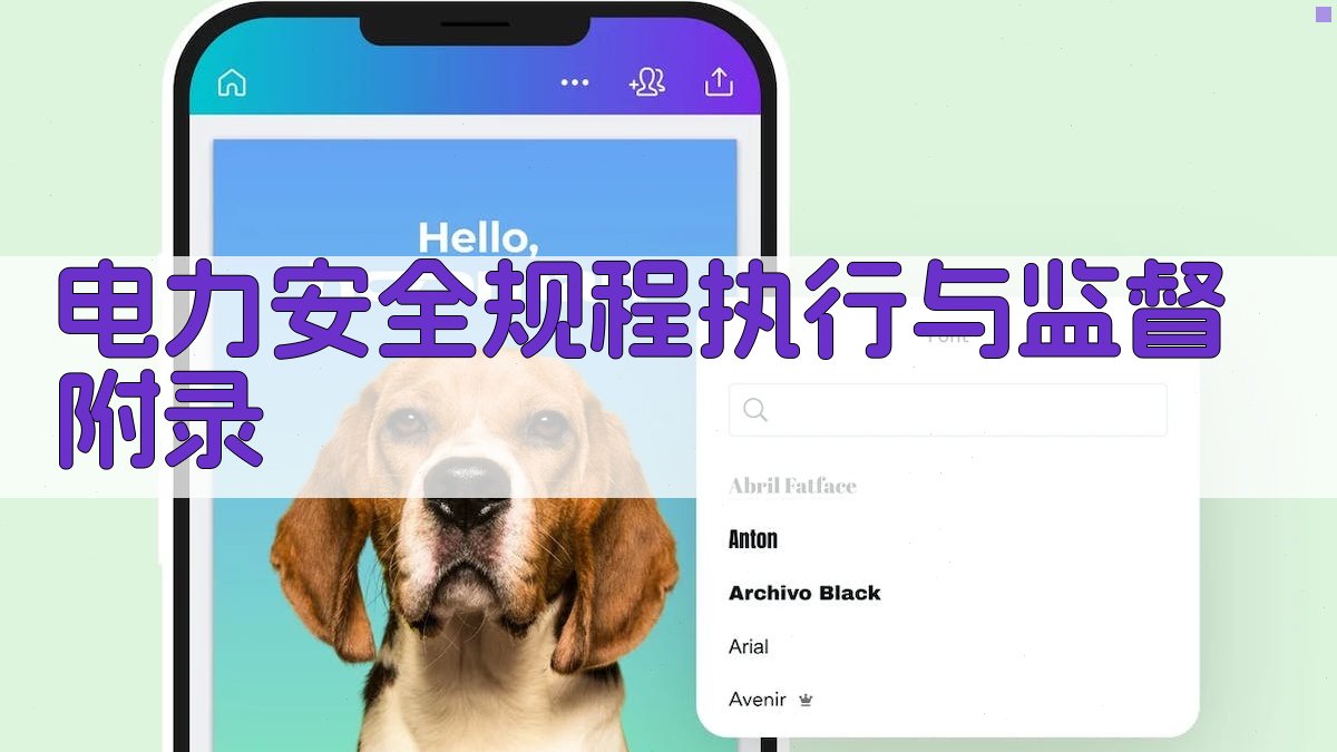 电力安全规程执行与监督 · 附录 图4