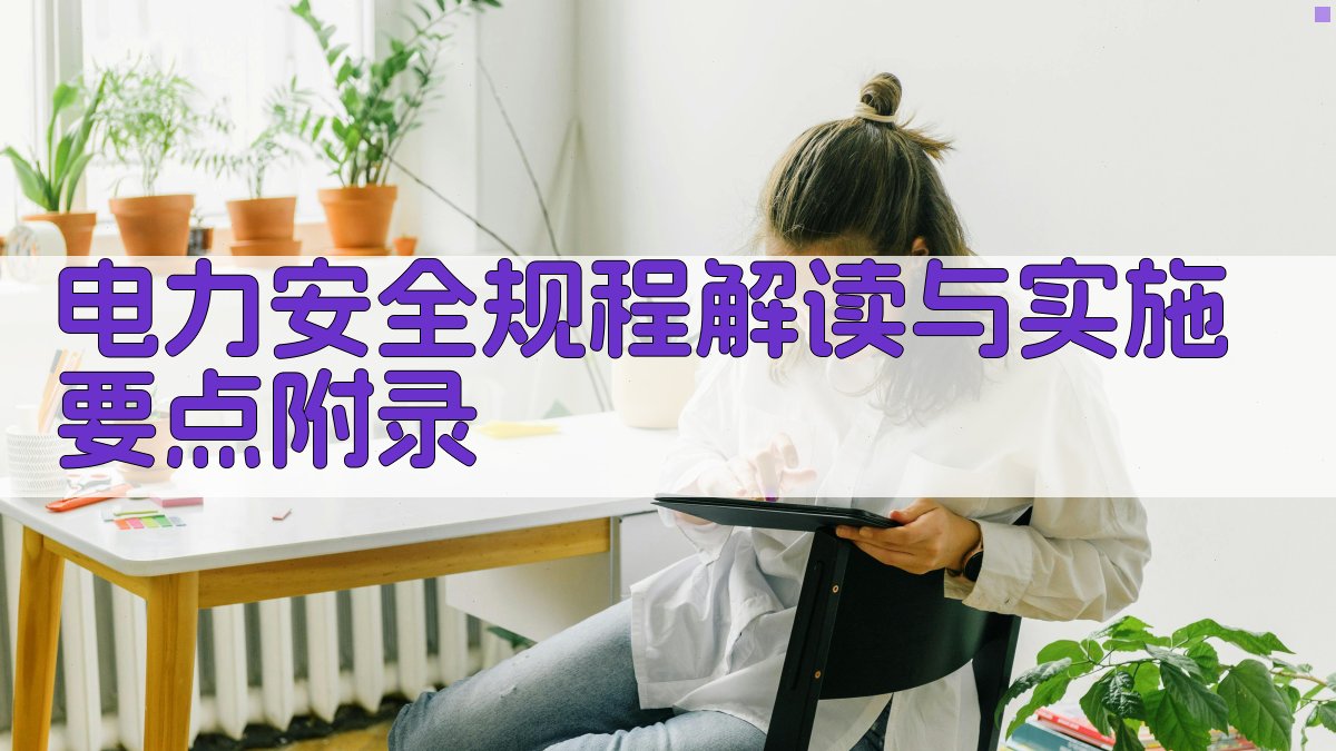 电力安全规程解读与实施要点 · 附录 图4