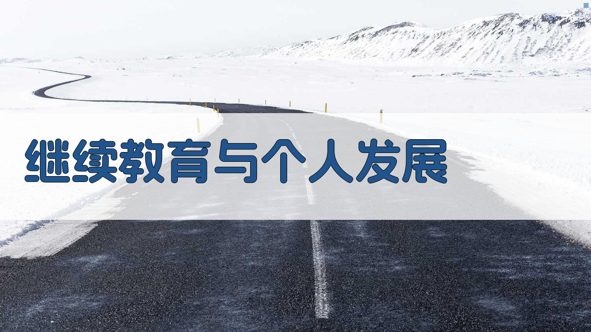 继续教育与个人发展 图4