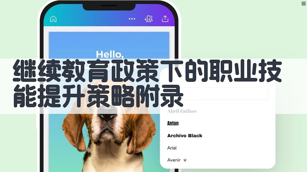 继续教育政策下的职业技能提升策略 · 附录 图2