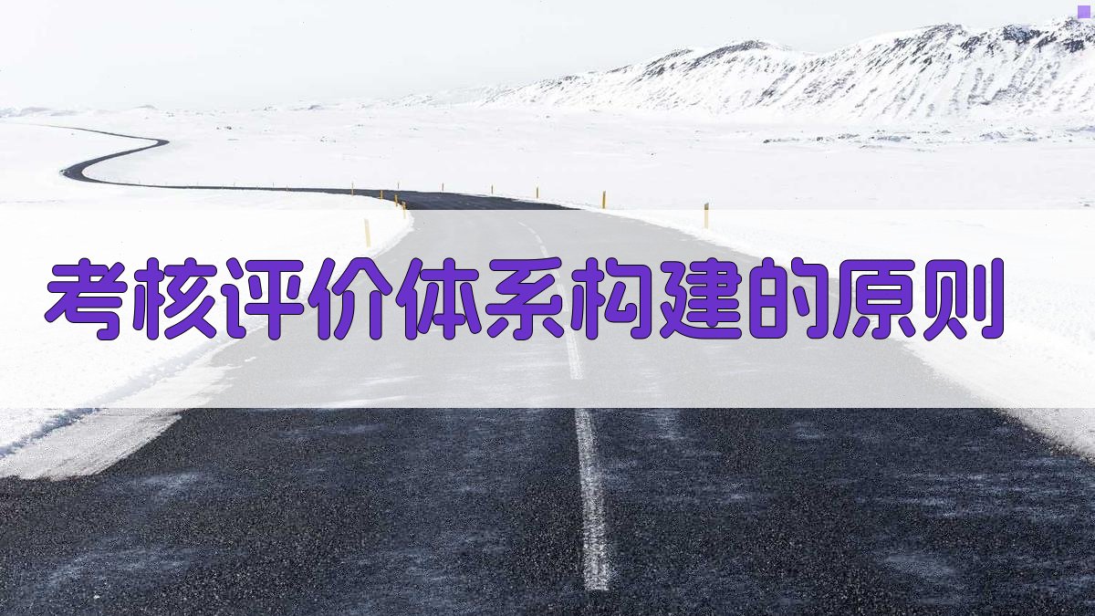 考核评价体系构建的原则 图2