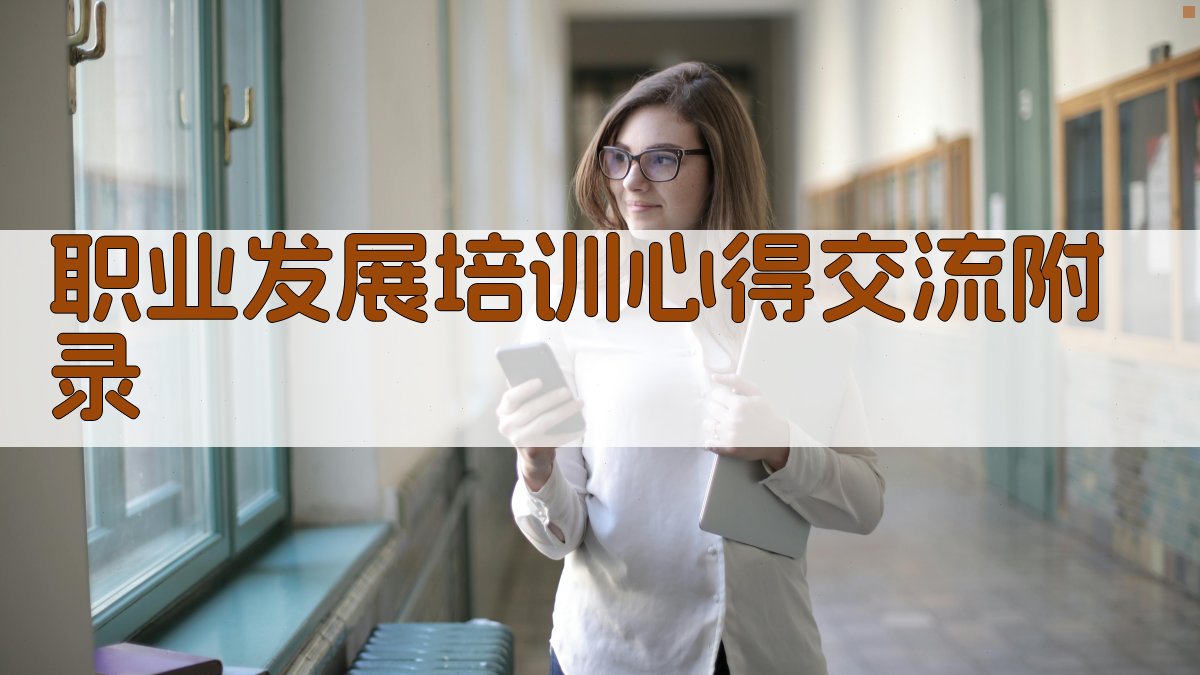 职业发展培训心得交流 · 附录 图3