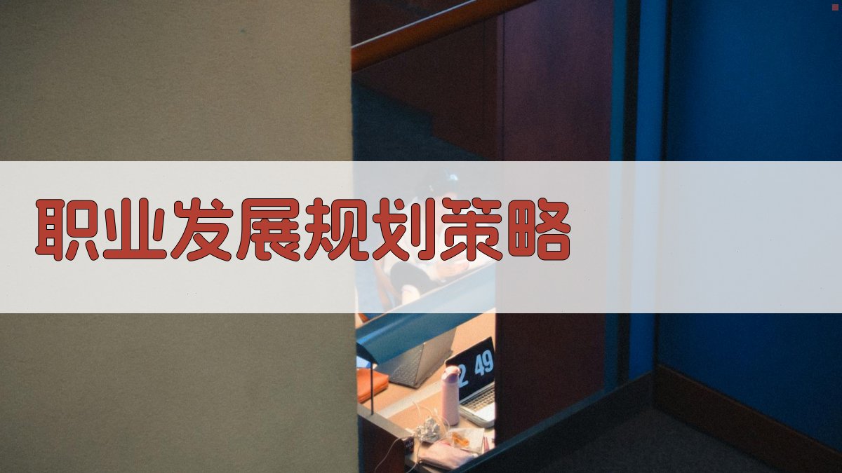 职业发展规划策略 图3