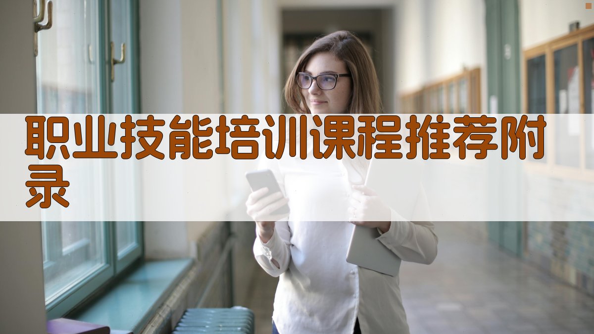 职业技能培训课程推荐 · 附录 图3