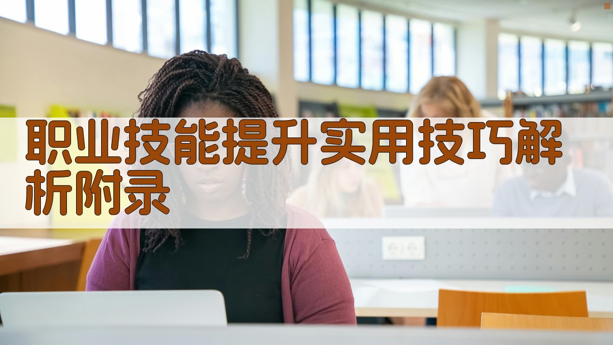 职业技能提升实用技巧解析 · 附录 图5