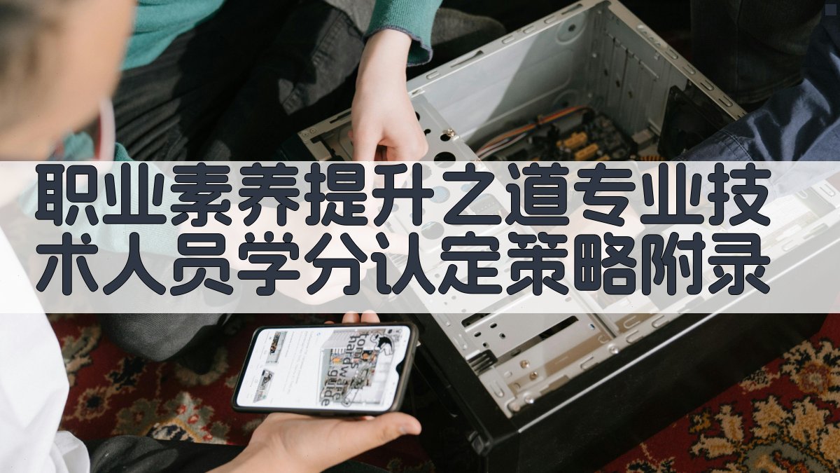 职业素养提升之道专业技术人员学分认定策略 · 附录 图5