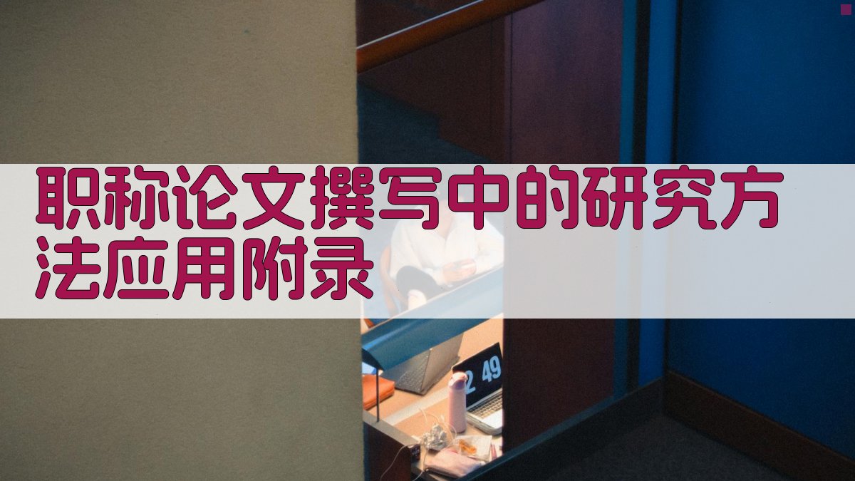 职称论文撰写中的研究方法应用 · 附录 图5