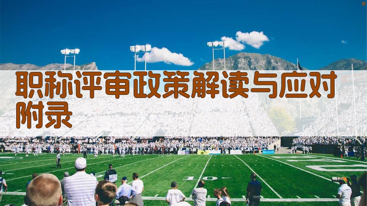 职称评审政策解读与应对 · 附录 图2