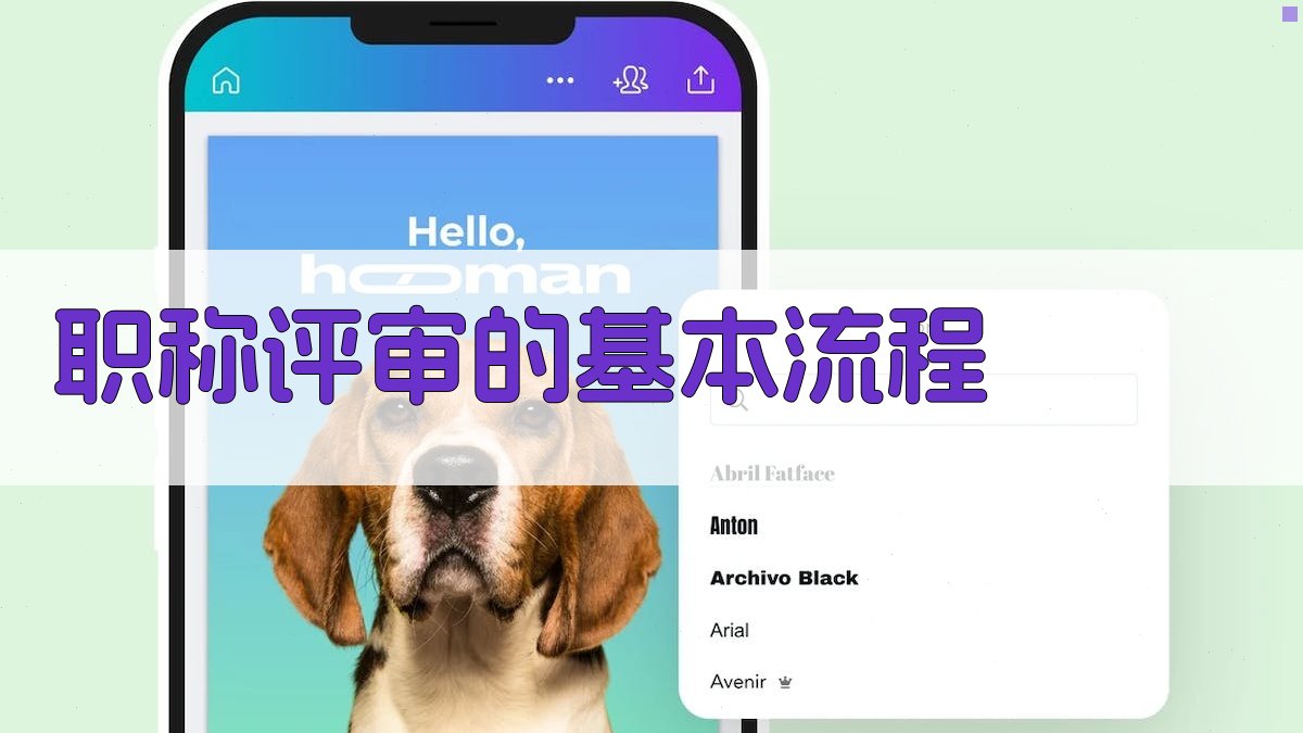职称评审的基本流程 图1