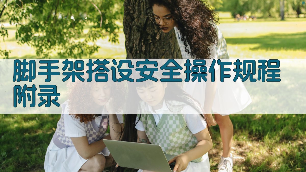 脚手架搭设安全操作规程 · 附录 图1