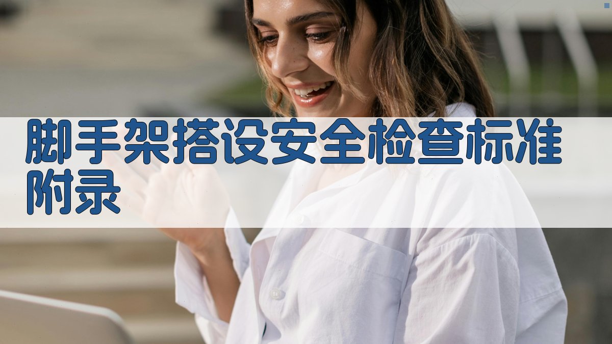 脚手架搭设安全检查标准 · 附录 图1