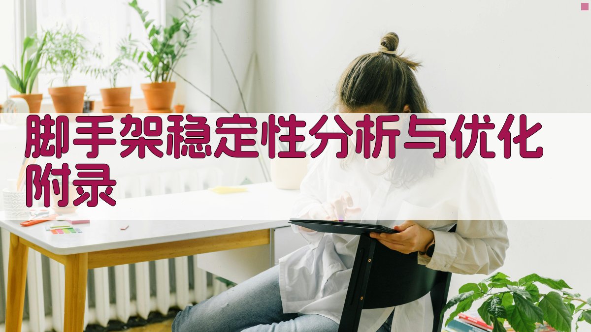 脚手架稳定性分析与优化 · 附录 图2