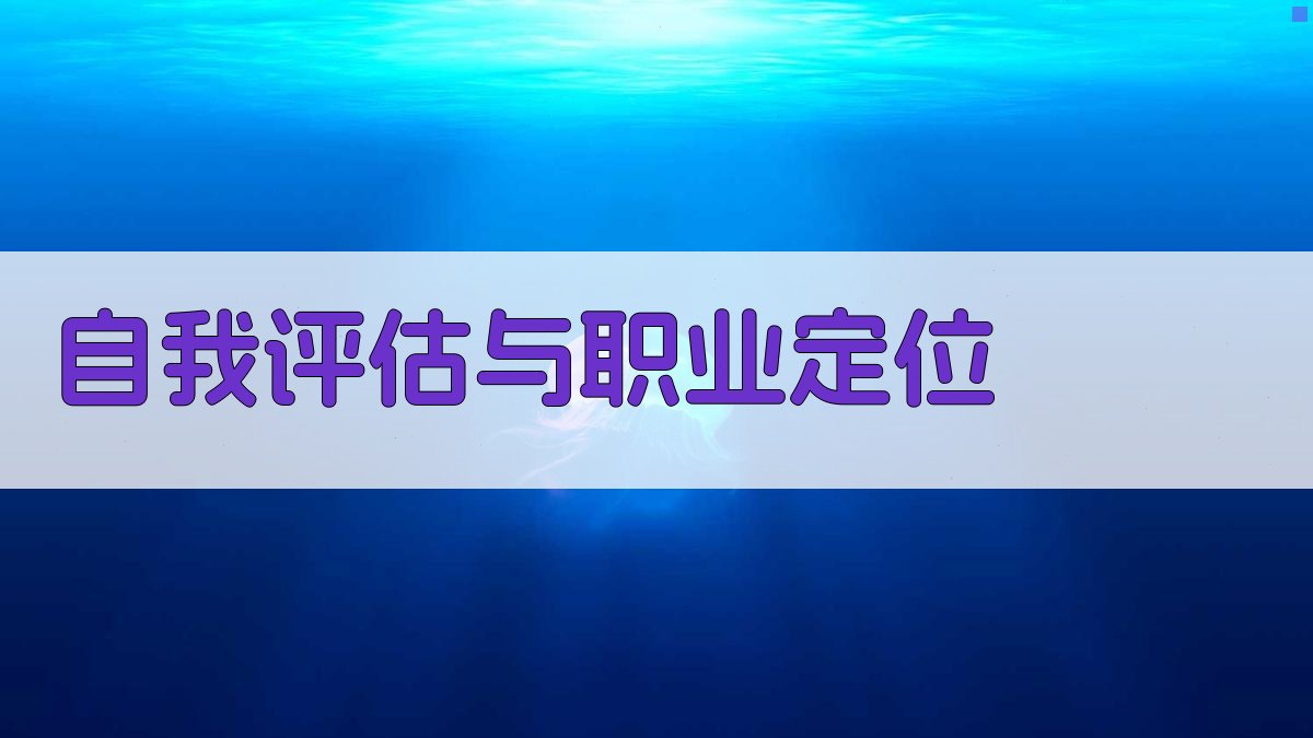 自我评估与职业定位 图2