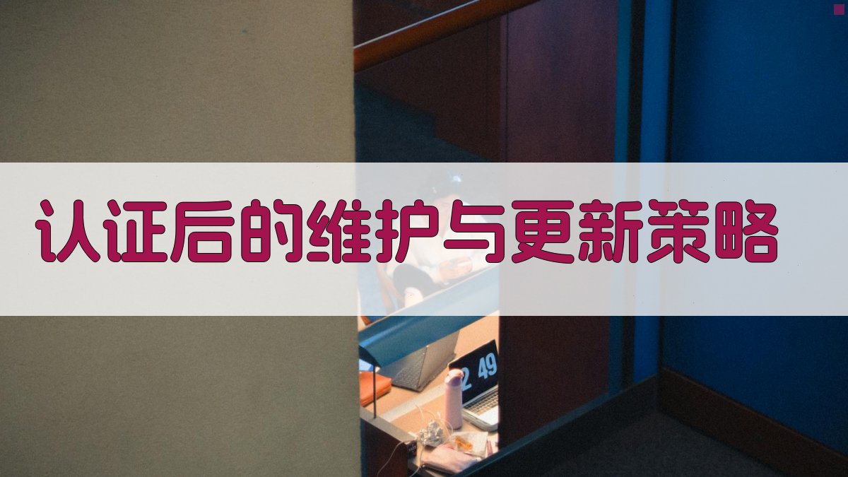 认证后的维护与更新策略 图2