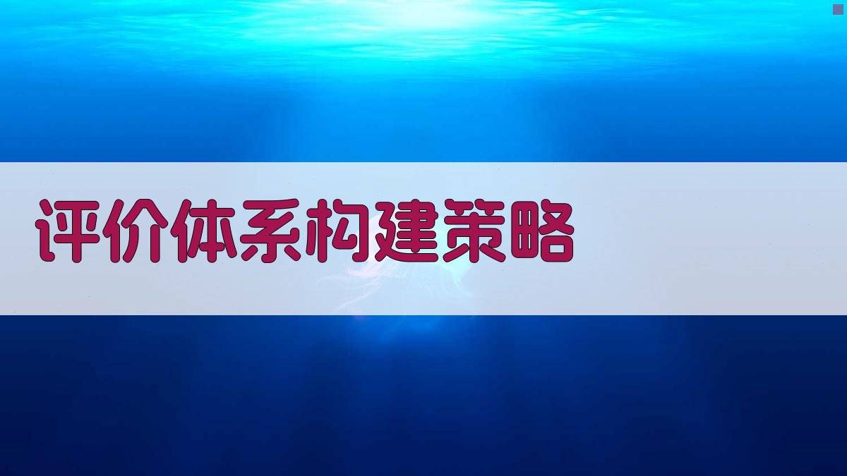 评价体系构建策略 图1