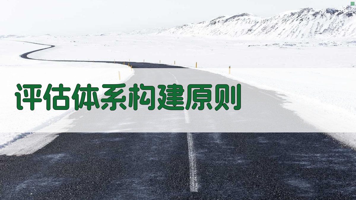 评估体系构建原则 图1