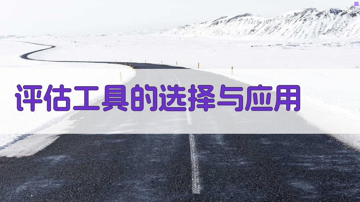 评估工具的选择与应用 图1