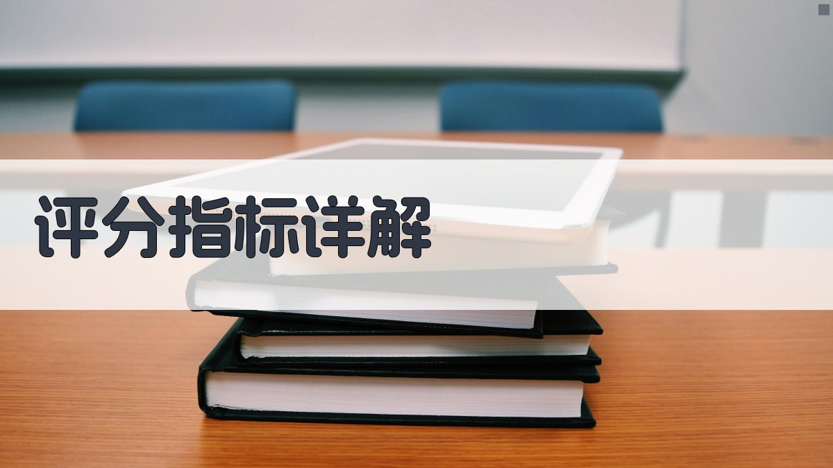 评分指标详解 图2