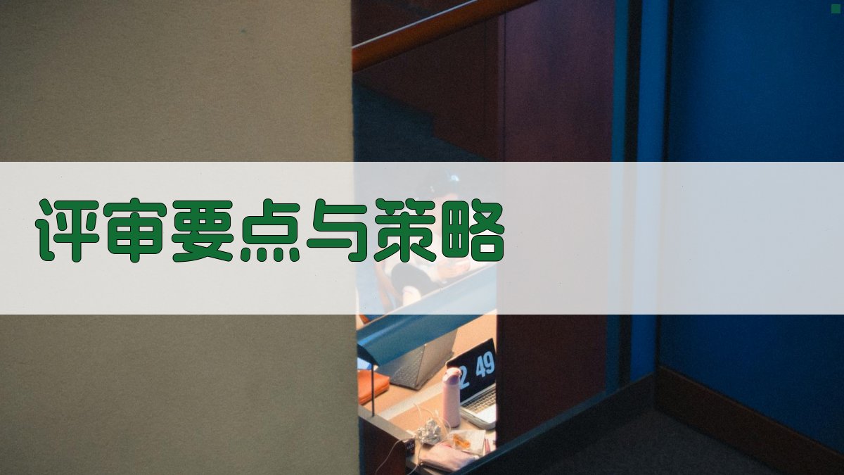 评审要点与策略 图4