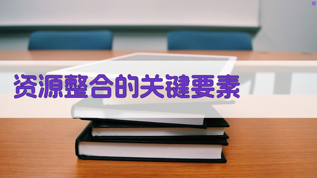 资源整合的关键要素 图2