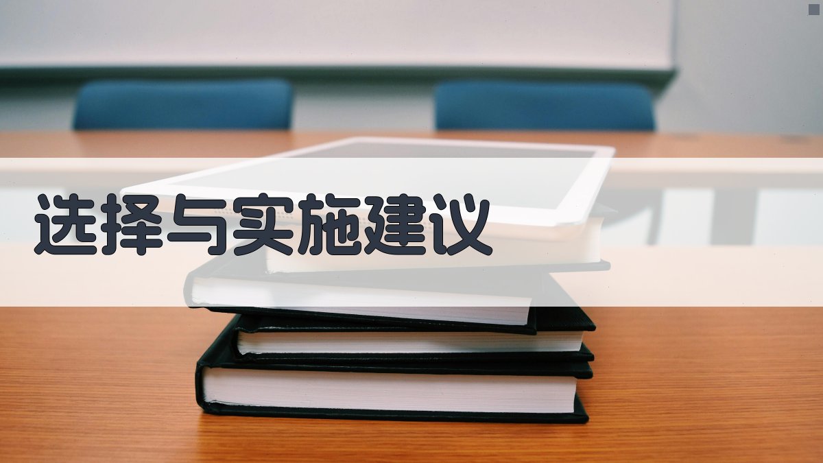 选择与实施建议 图4