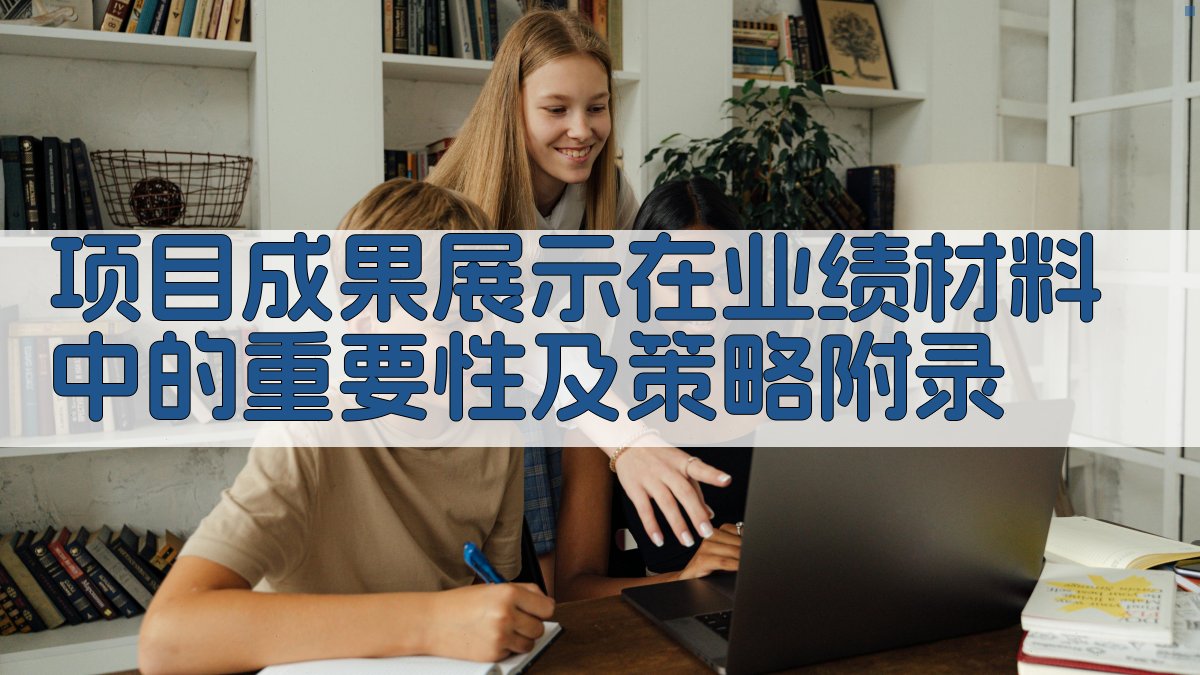 项目成果展示在业绩材料中的重要性及策略 · 附录 图5
