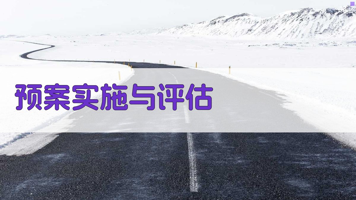 预案实施与评估 图1