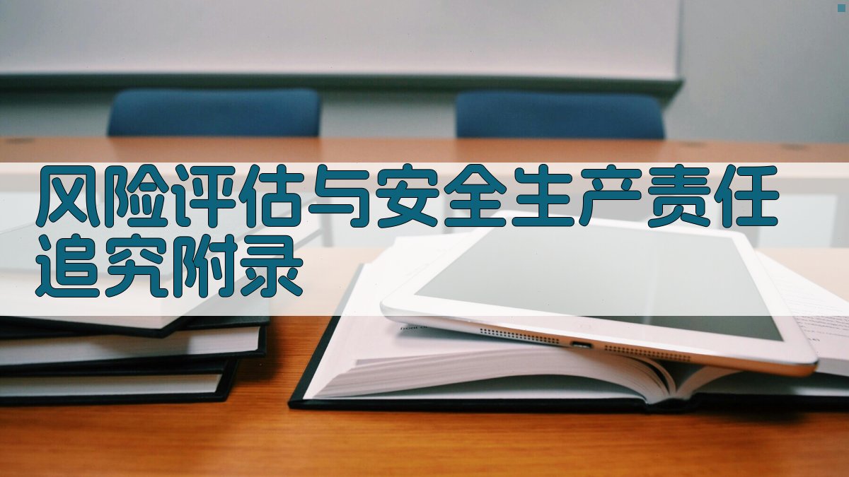 风险评估与安全生产责任追究 · 附录 图4