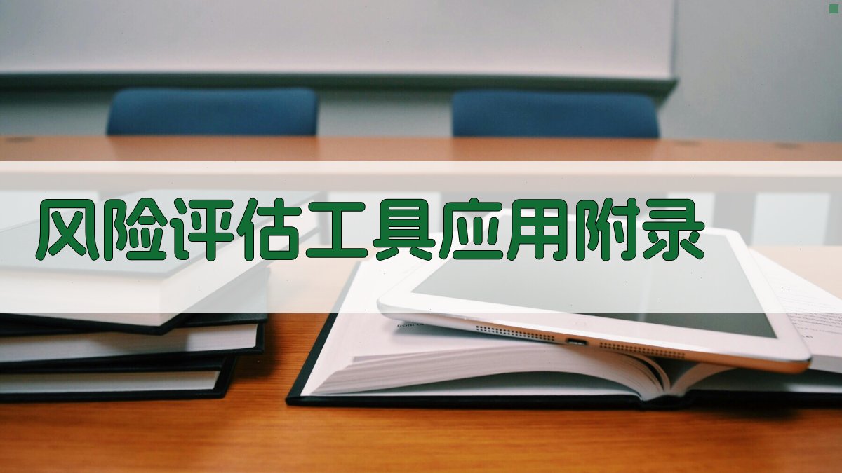 风险评估工具应用 · 附录 图1