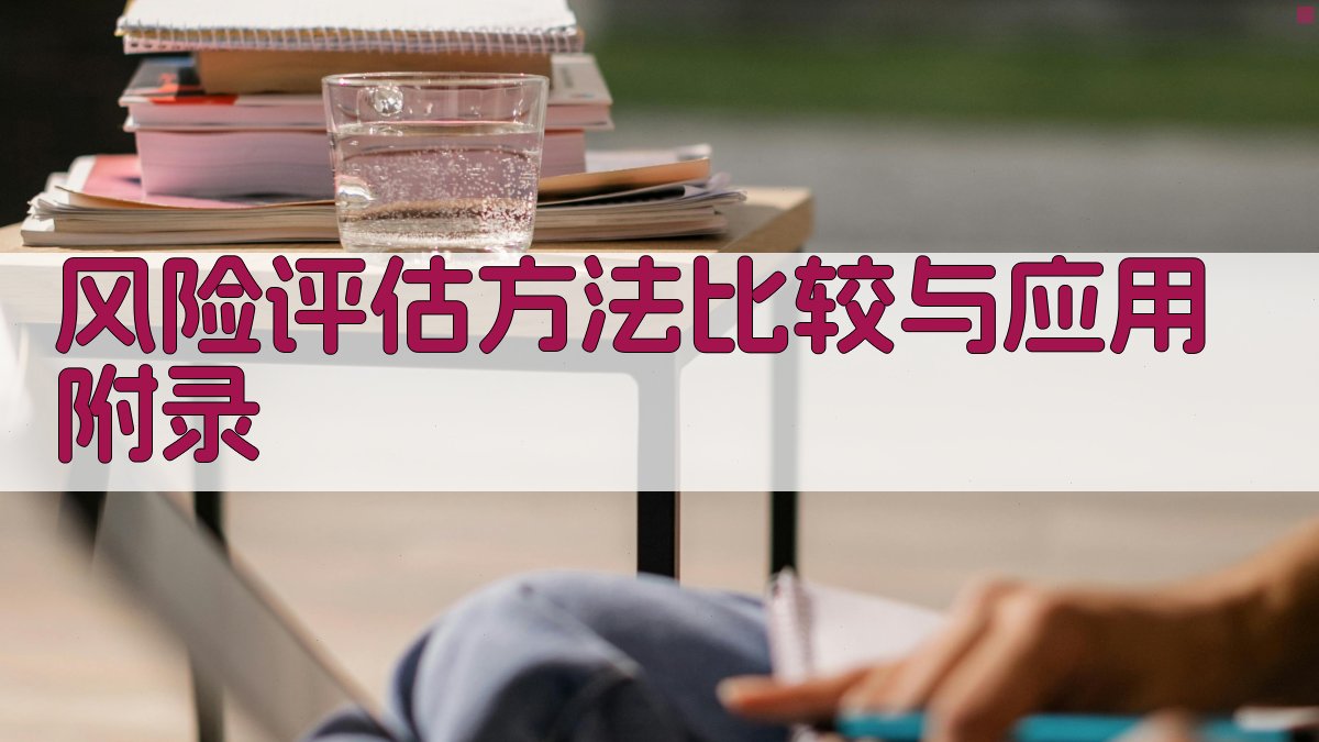 风险评估方法比较与应用 · 附录 图5