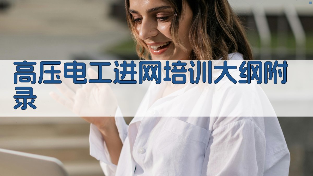 高压电工进网培训大纲 · 附录 图4