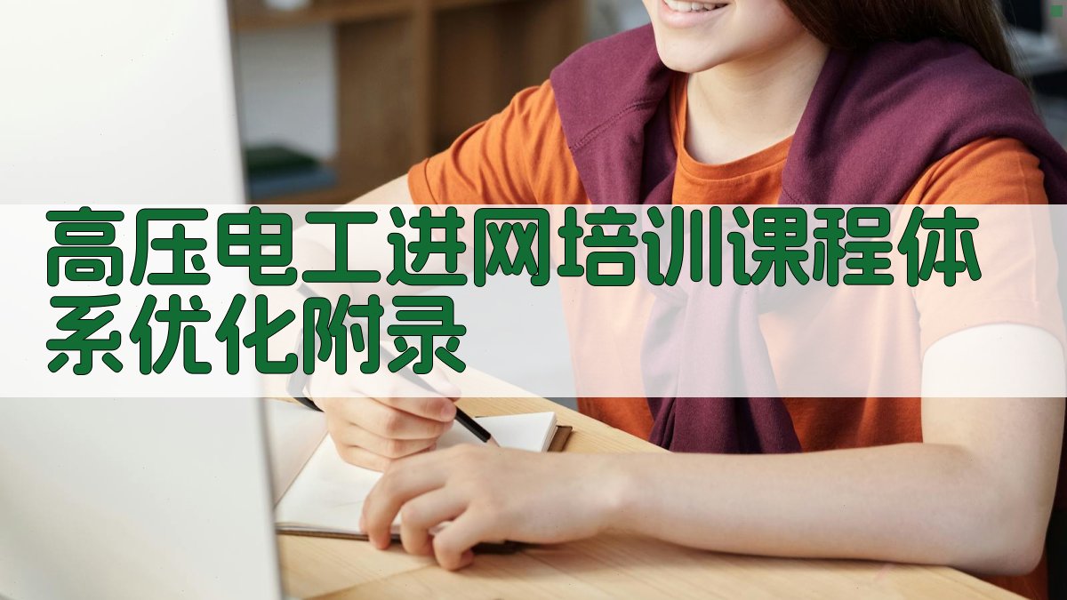 高压电工进网培训课程体系优化 · 附录 图4