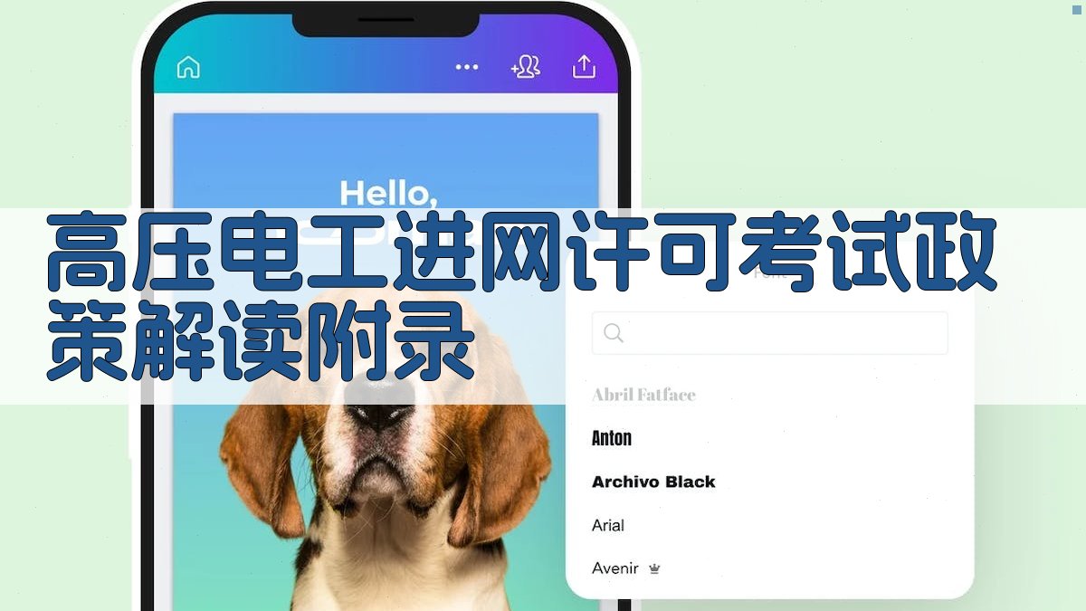 高压电工进网许可考试政策解读 · 附录 图1