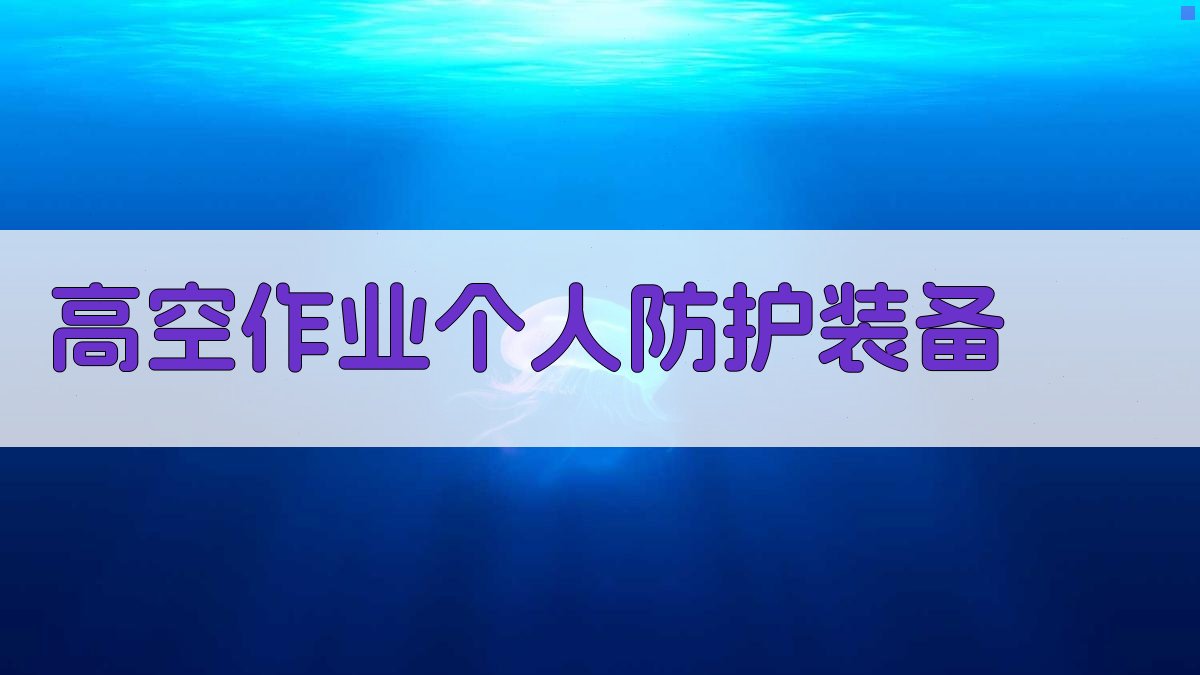 高空作业个人防护装备 图2