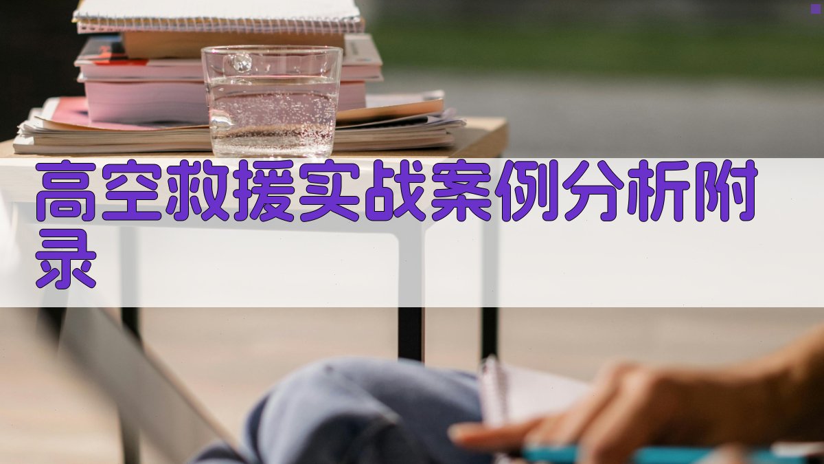 高空救援实战案例分析 · 附录 图5