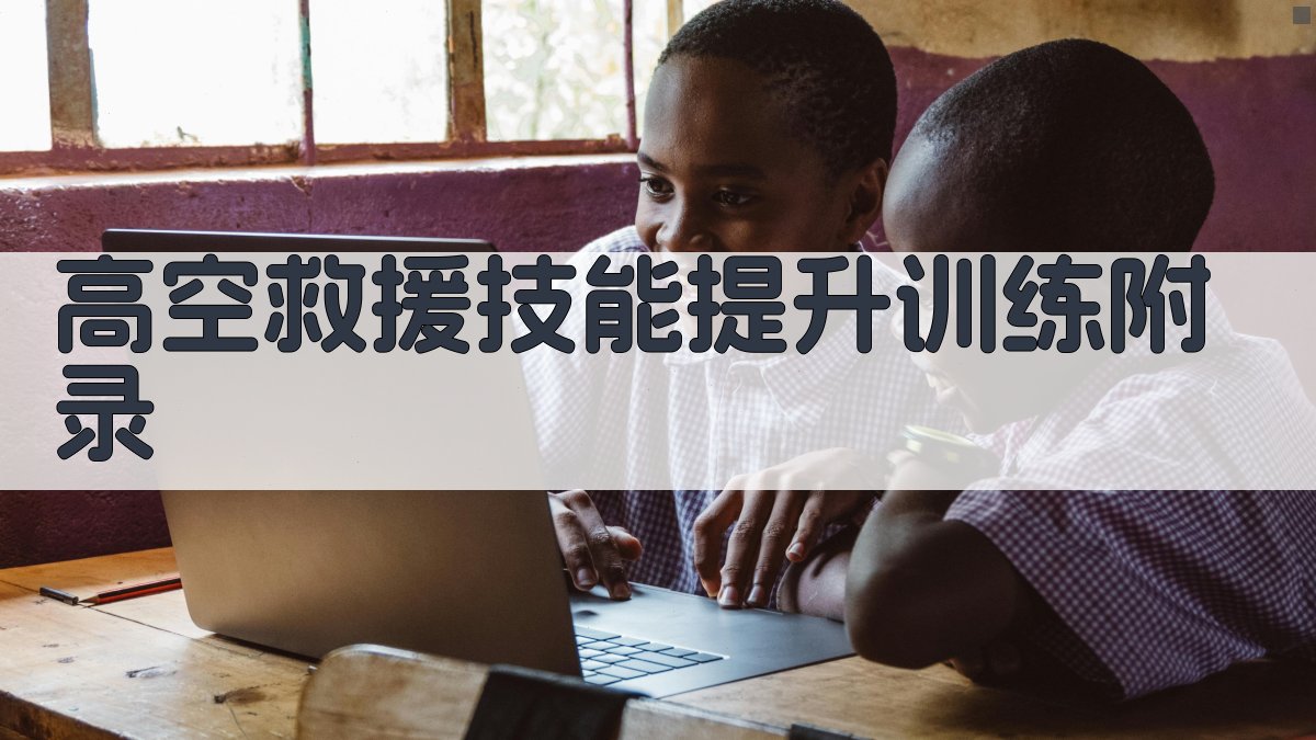 高空救援技能提升训练 · 附录 图4