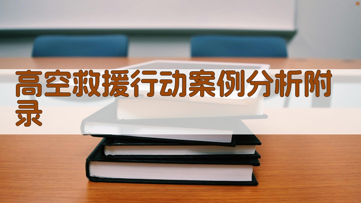 高空救援行动案例分析 · 附录 图4