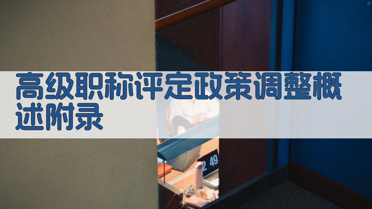 高级职称评定政策调整概述 · 附录 图2