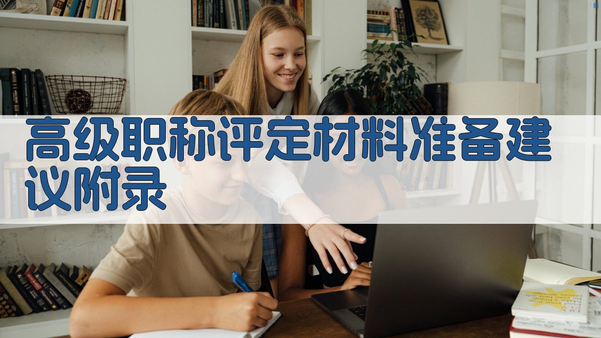 高级职称评定材料准备建议 · 附录 图4