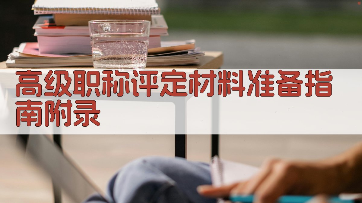 高级职称评定材料准备指南 · 附录 图5